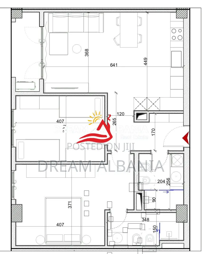 Shiten Apartamente 2+1 ne Porcelan prane Klanit ( ID 41212207 )