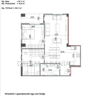Apartament 2+1 ne Shitje ne Rrugen Dritan Hoxha, Kompleksi Aura (ID 41