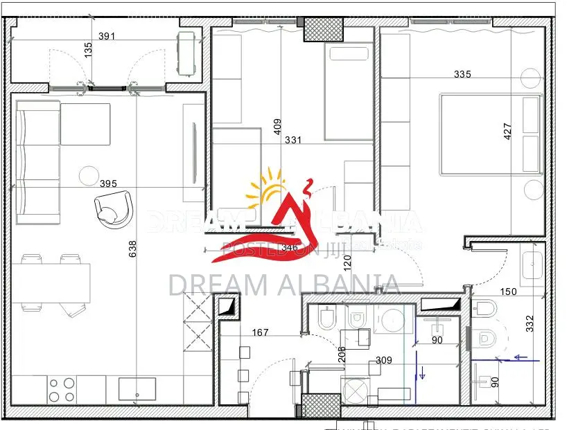 Shiten Apartamente 2+1 ne Porcelan prane Klanit ( ID 41212207 )