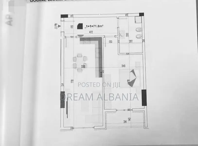 Apartament 1+1me Post Parkimi në shitje Color Splash Paskuqan, Tirane 