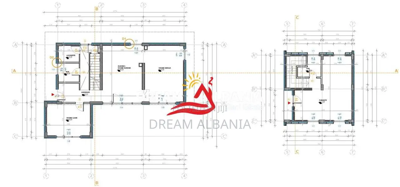 Toke ne shitje me projekt te miratuar per 2 vila ne Berzhite, afer Pal