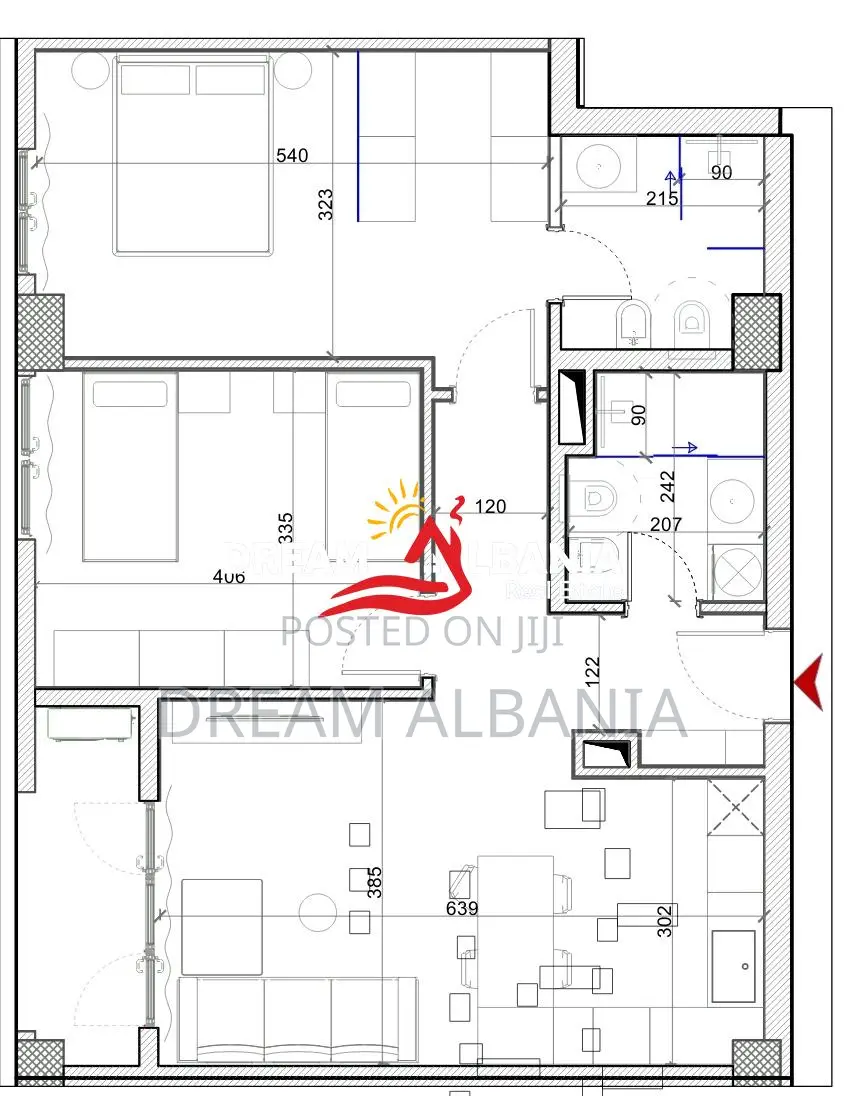 Shiten Apartamente 2+1 ne Porcelan prane Klanit ( ID 41212207 )