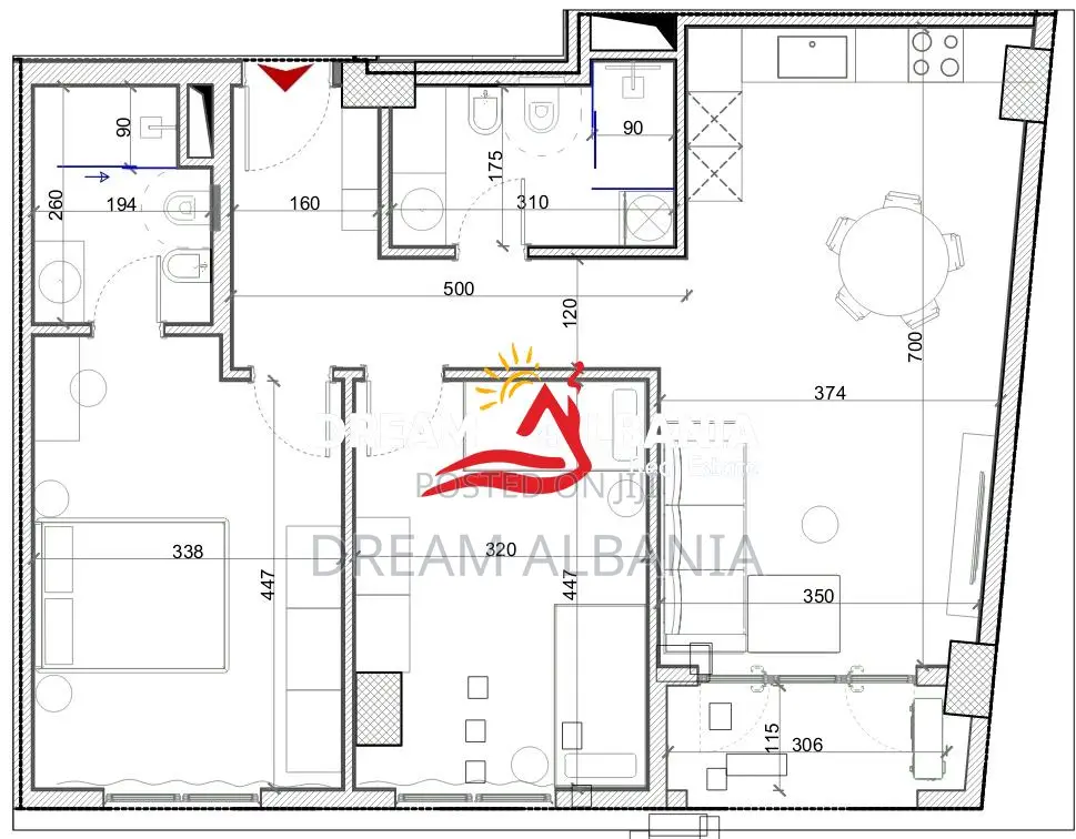 Shiten Apartamente 2+1 ne Porcelan prane Klanit ( ID 41212207 )