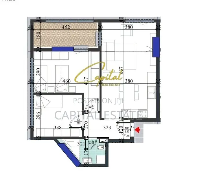SHITET APARTAMENT 2+1 RRUGA DRITAN HOXHA 170.000 EURO
