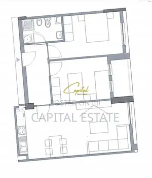 APARTAMENT ME QIRA 2+1 5 MAJI 40.000 LEKE