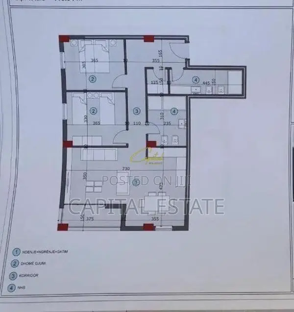SHITET APARTAMENT 2+1 ALI DEMI 172.000 EURO